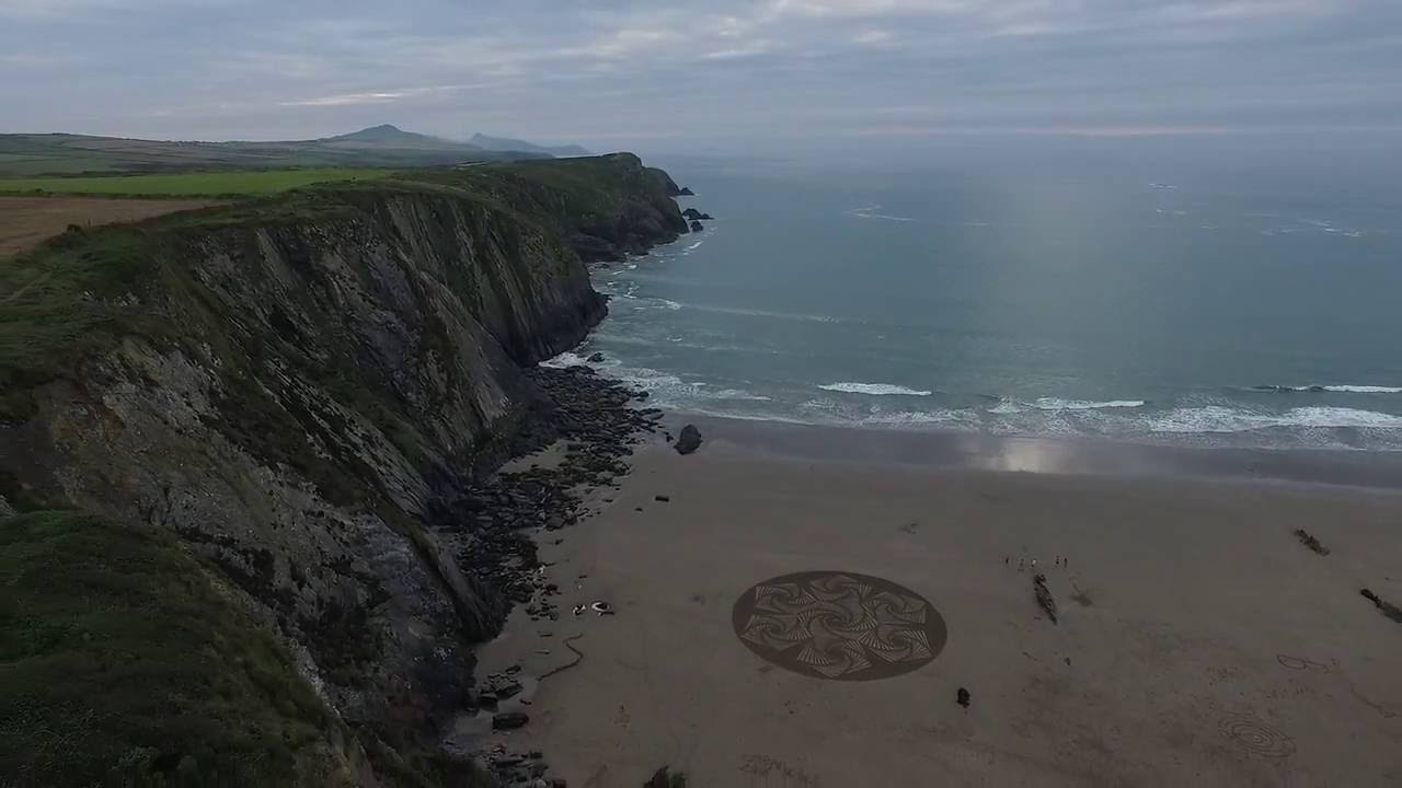 Sand Circle on Traeth Llyfn, Pembrokeshire