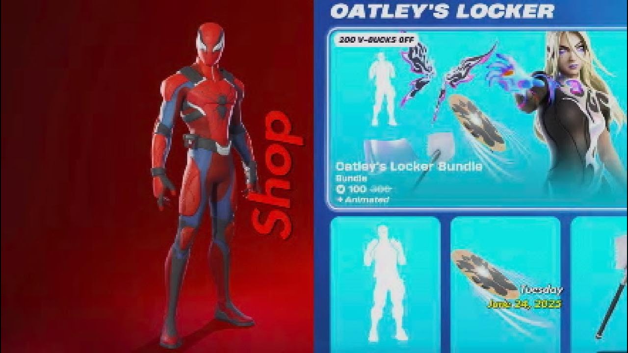 *NEW* Oatley Locker, Spider Man Zero Bundle, Mary Jane - Fortnite Shop Update - June 24, 2025