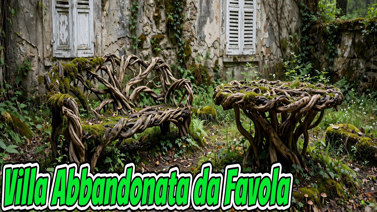 Villa Abbandonata con un Giardino da Fiaba Nascosta nel Nulla