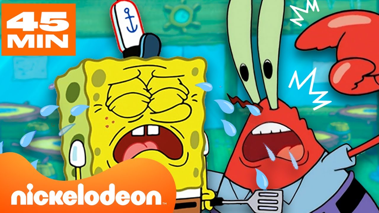 Bob Esponja | Todas as Vezes em que Bob Esponja foi DEMITIDO do Siri Cascudo 🔥 | Nickelodeon