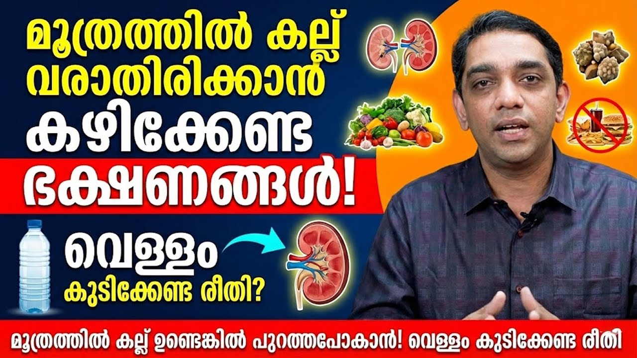 മൂത്രത്തിൽ കല്ല് വരാതിരിക്കാൻ കഴിക്കേണ്ട ഭക്ഷണങ്ങൾ? ഉണ്ടെങ്കിൽ പറത്തുപോകാൻ വെള്ളം കുടിക്കേണ്ട രീതി