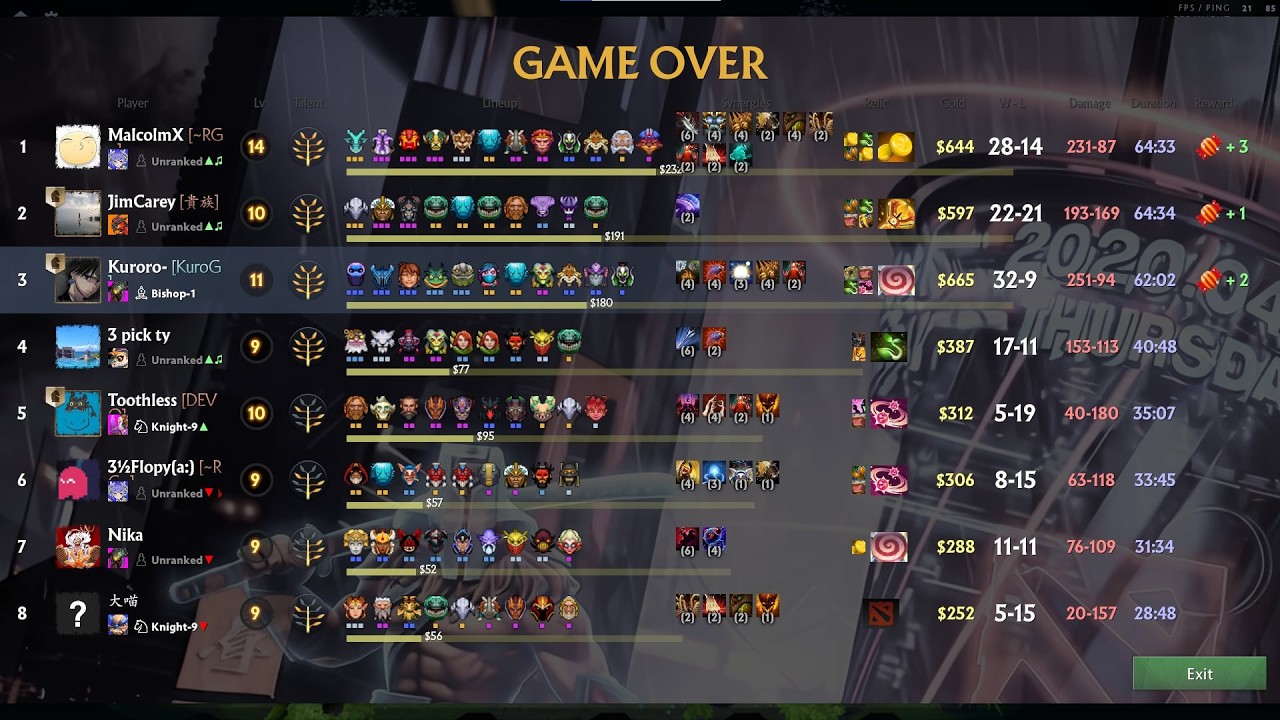 Autochess element naga monk 3rd :((