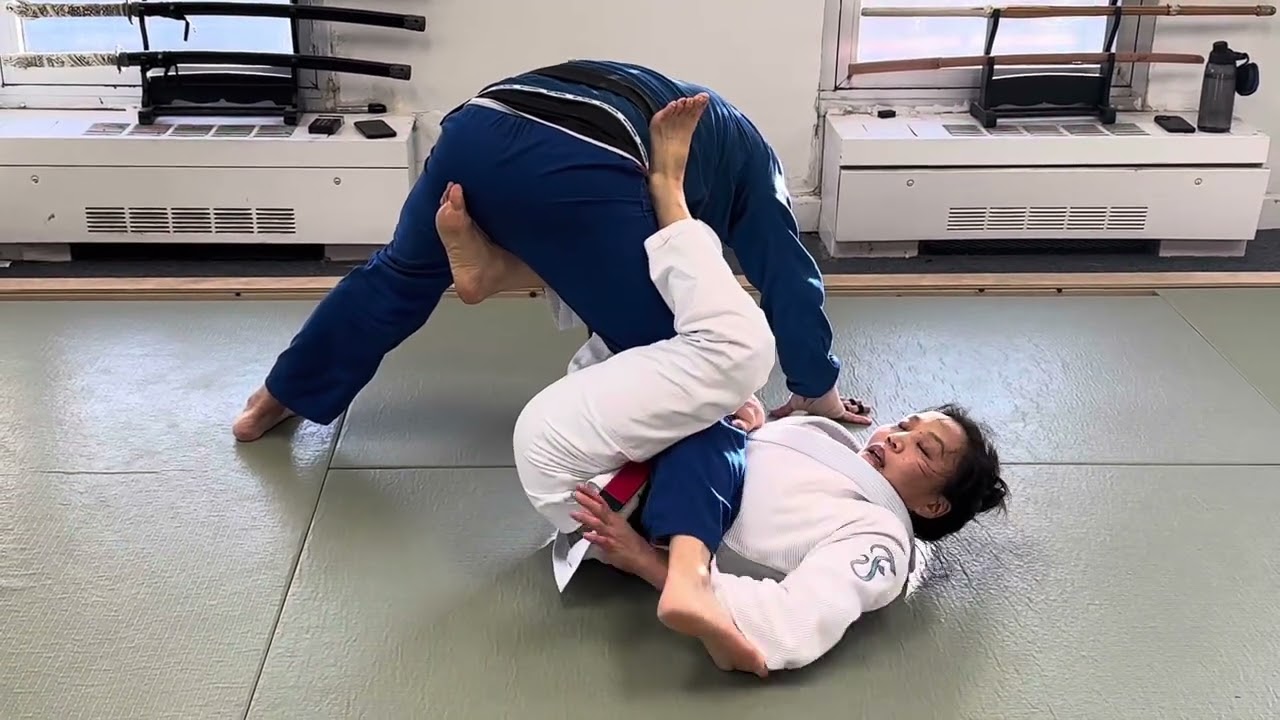 Setting up the X Guard sweep from the bottom.