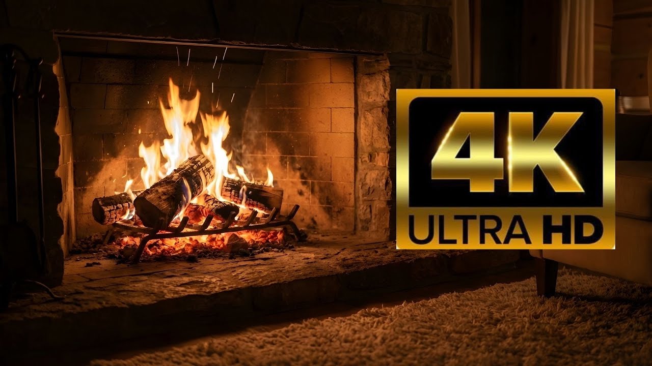 🔥 Feu de cheminée apaisant | Relaxation, chaleur et calme | 4 heures l ULTRA HD 4K