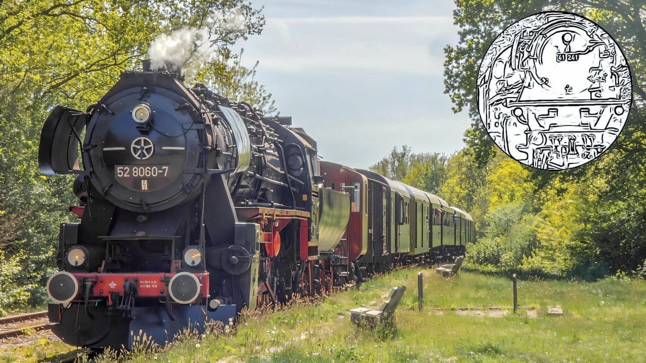 Stoomlok 52 8060 van de STAR in actie met een gele rijdag op 30 april 2025 | STAR
