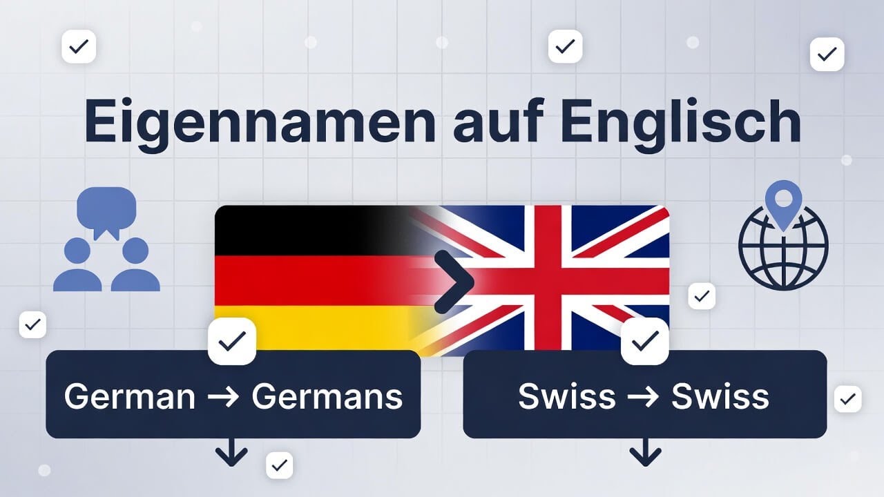 Eigennamen auf Englisch richtig verwenden 🇬🇧  Plural-Regeln einfach erklärt!