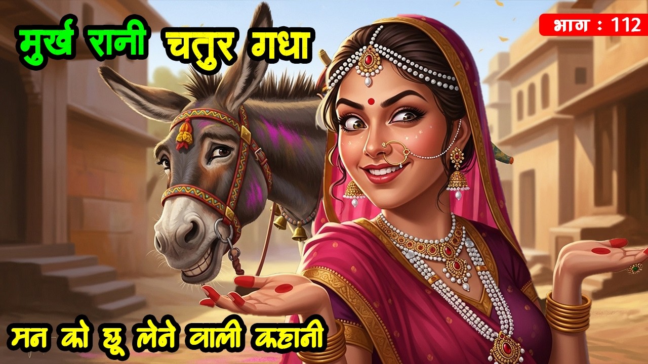 281🔴 एक मूर्ख रानी चतुर गधा, Man Ko Chhu Lene Wali 2 Kahaniya, New Hindi Story, Bedtime Story
