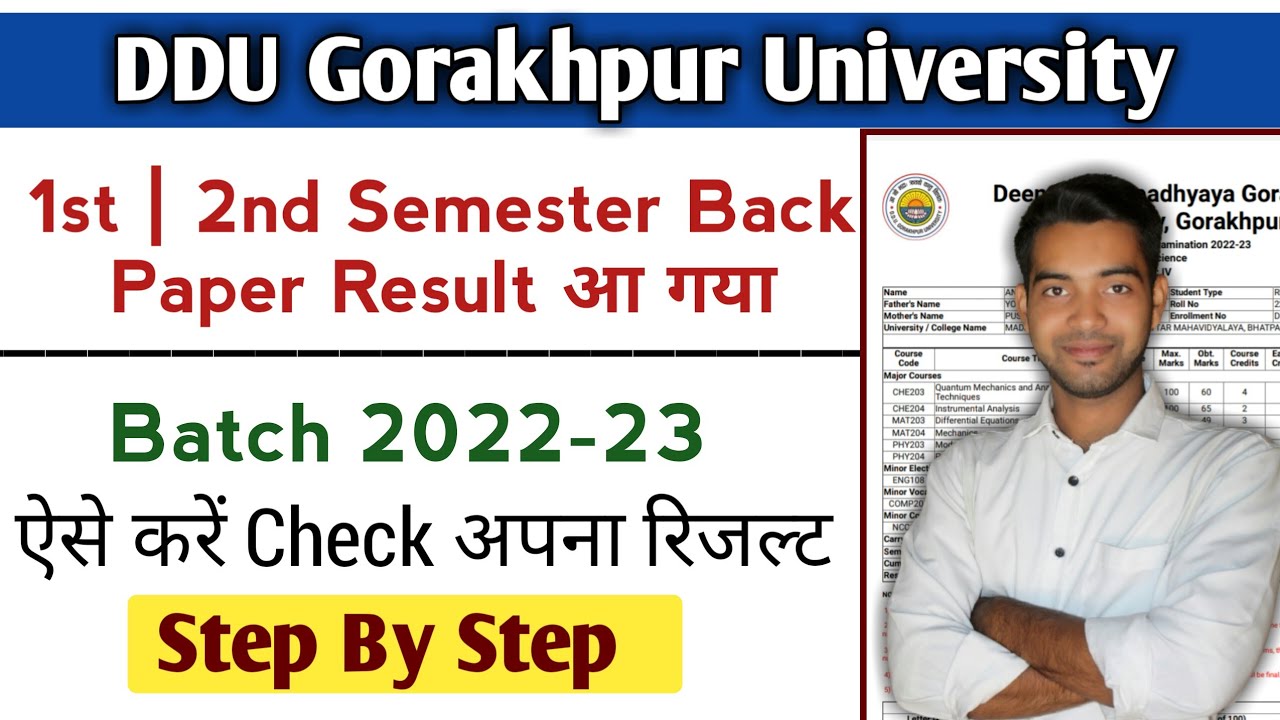DDU 1st & 2nd Semester Back Paper Results Out | How to Check DDU Back Paper Results | RESULT |