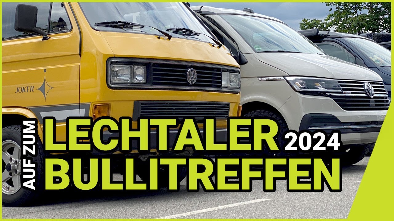 Mit zwei Bussen zum Lechtaler Bullitreffen bei der Bullishow #vw #t3 #t6 #california