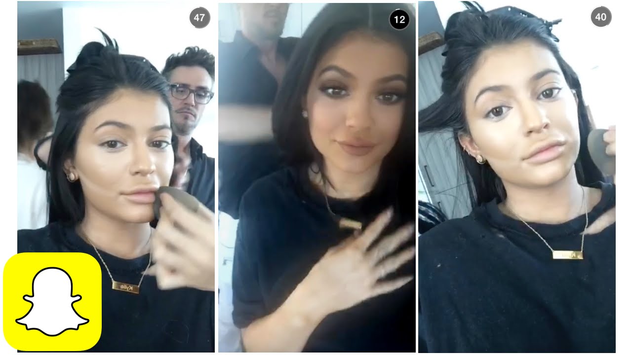 Kylie Jenner Make-Up on Snapchat | Kylie Snaps