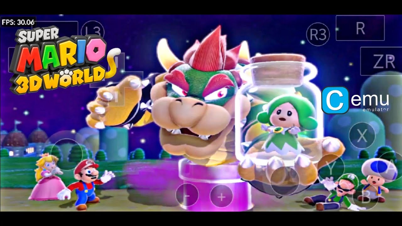 SUPER MARIO 3D WORLD (WII U) GAME TEST IN CEMU EMULATOR ON IQNEO 10R SNAPDRAGON 8S GEN 3🔥🎮