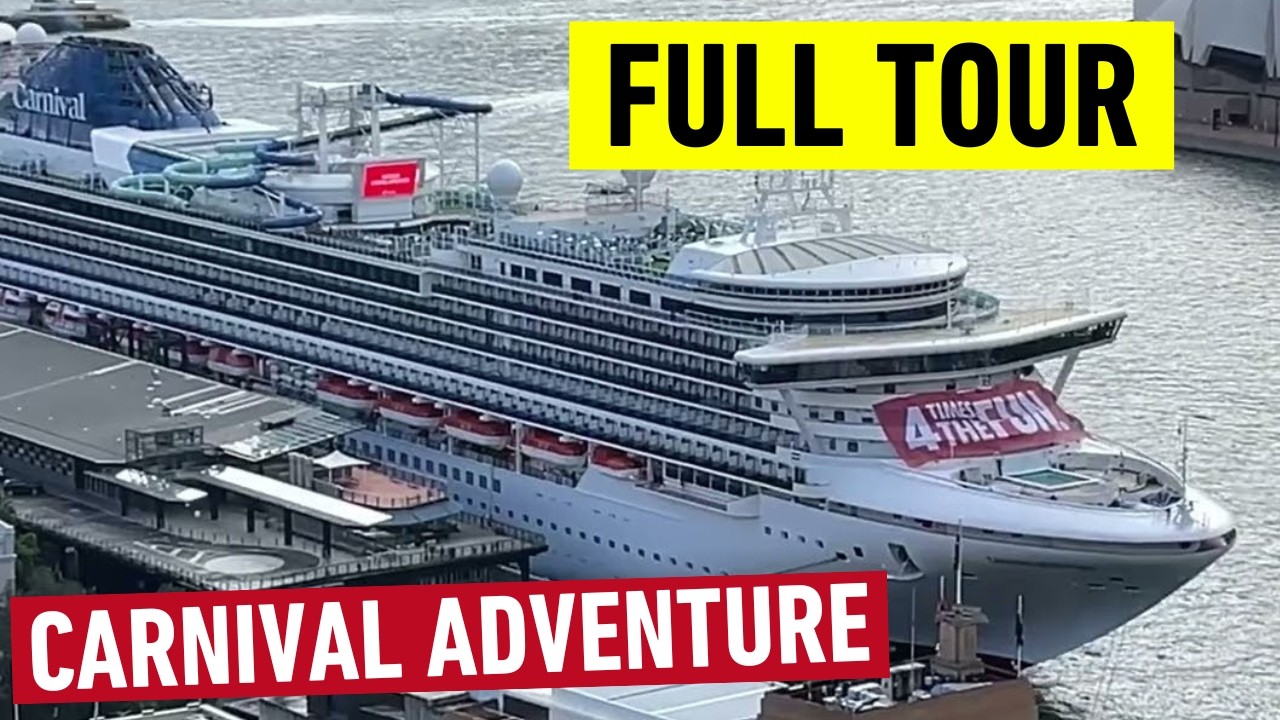 CARNIVAL ADVENTURE - Full HD Ship Tour of “NEW” Carnival Cruise Ship