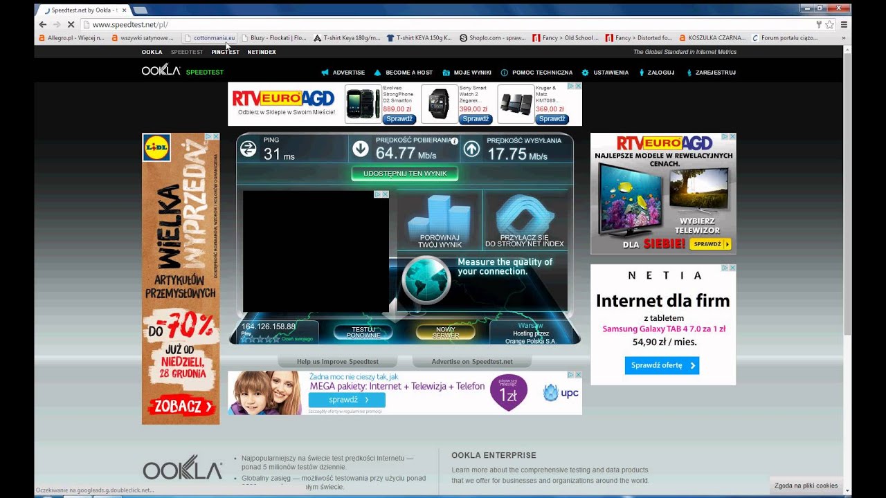 Speedtest LTE PLAY Download 64Mb