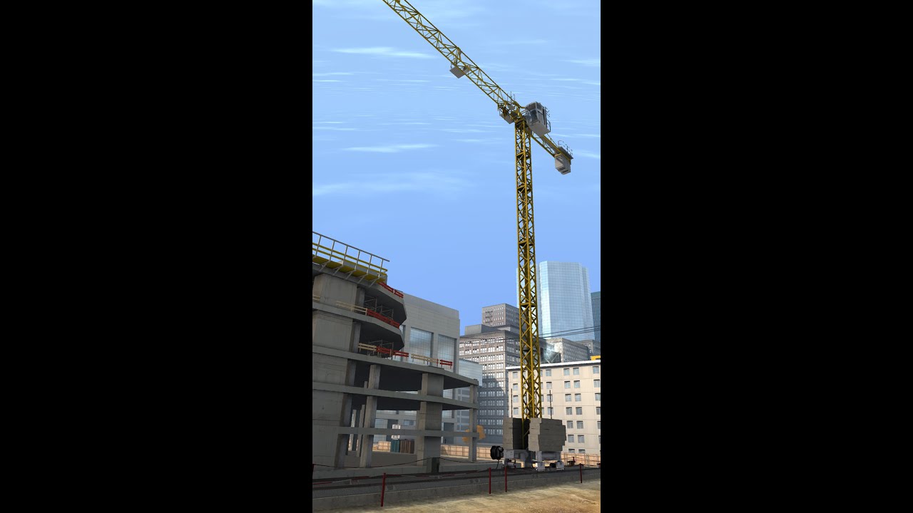Tower crane simulator - Simulateur de grue à tour Acreos
