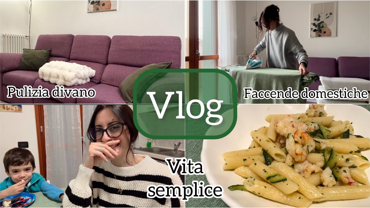 Vita semplice | Pulizia del divano | Pasta con gamberi e zucchine 😋 • Vlog gennaio 2026