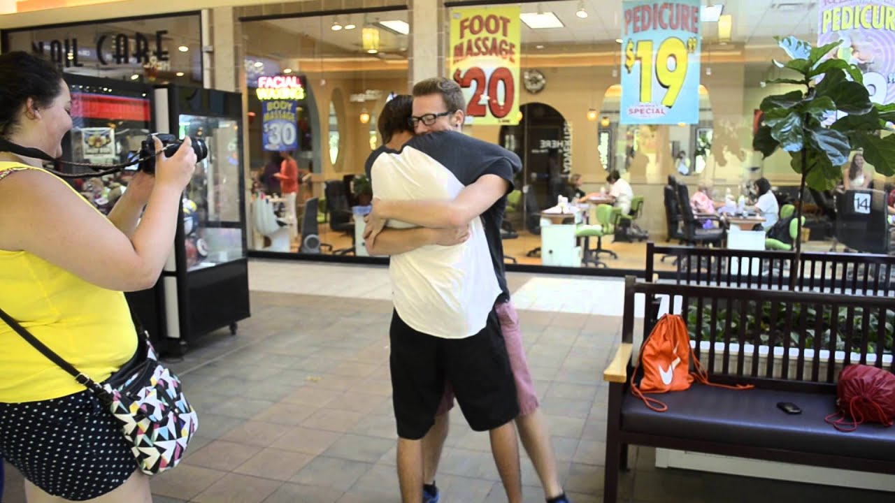 Austin and i meeting for the first time