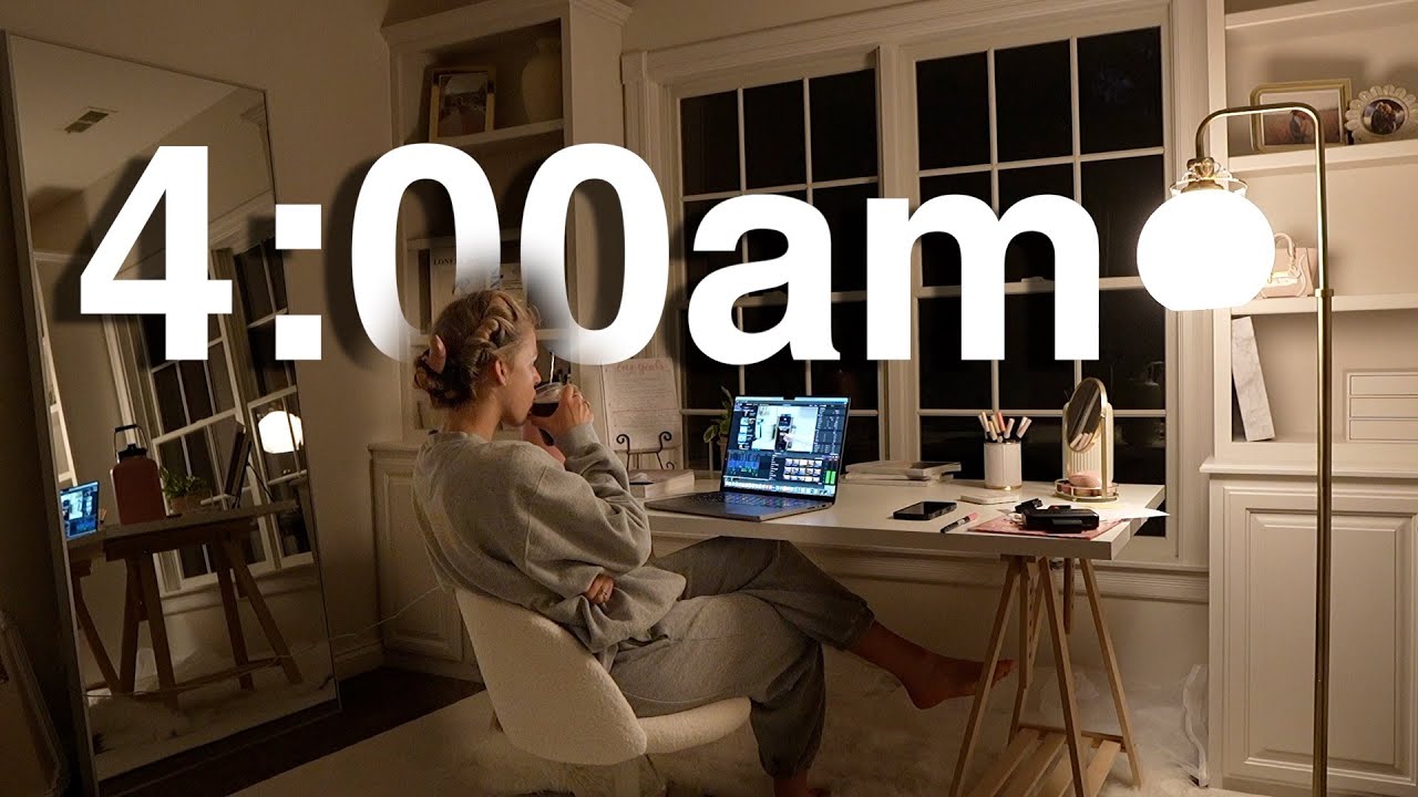 my 4:00am morning routine for productivity