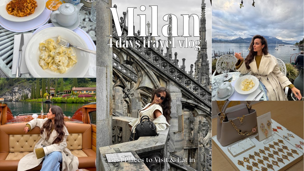 4 Days in Milan: Lake Como Boat Day, Venice Trip & Viral Food | LV Café & Duomo Views