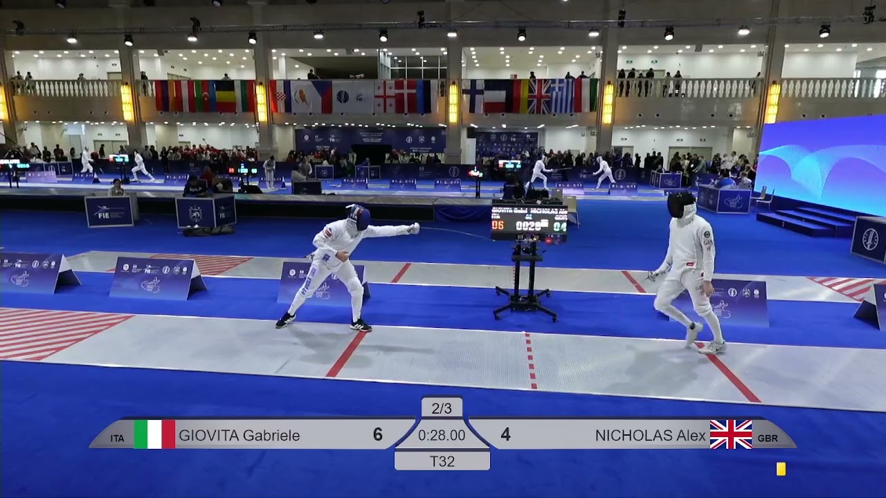 2026 133 T32 16 M E Individual  GEO Red NICHOLAS GBR vs GIOVITA ITA
