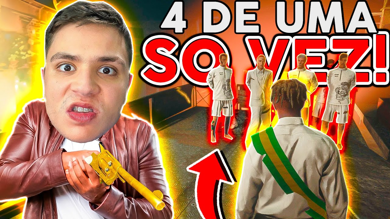 ELIMINEI 4 PESSOAS de UMA VEZ 🤬 PD! GTA RP (Paulinho o LOKO)