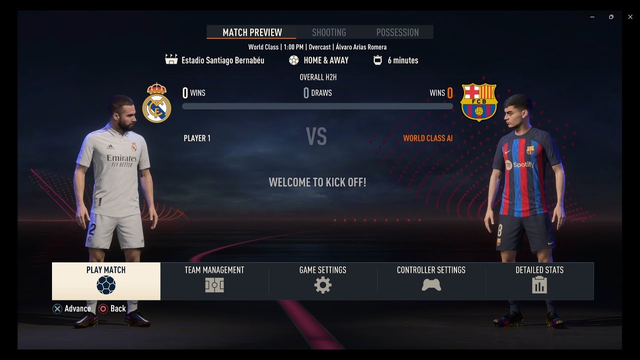 FIFA 23 || Barcelona Vs Real Madrid || Friendly Match || corei5 RTX 3050Ti