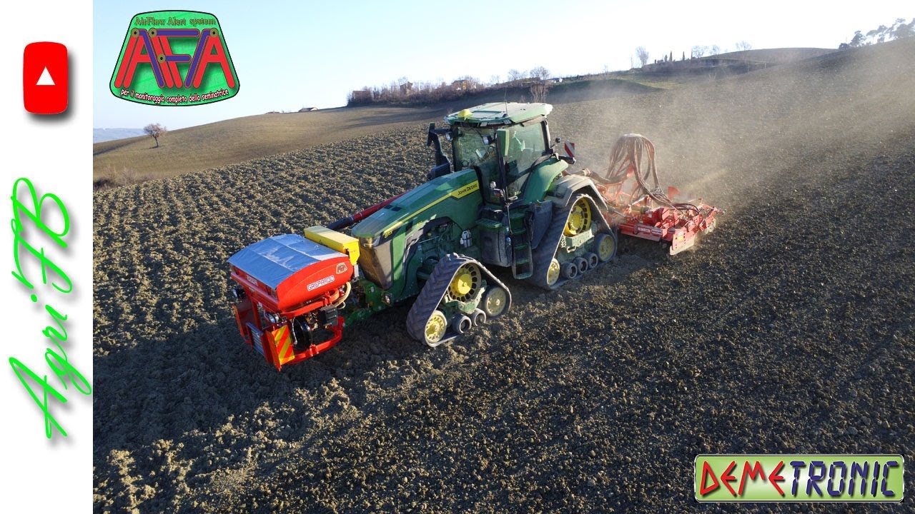 John Deere 8RX 370 + Maschio Gaspardo - Az. Agr. Pierpaoli x Afa System