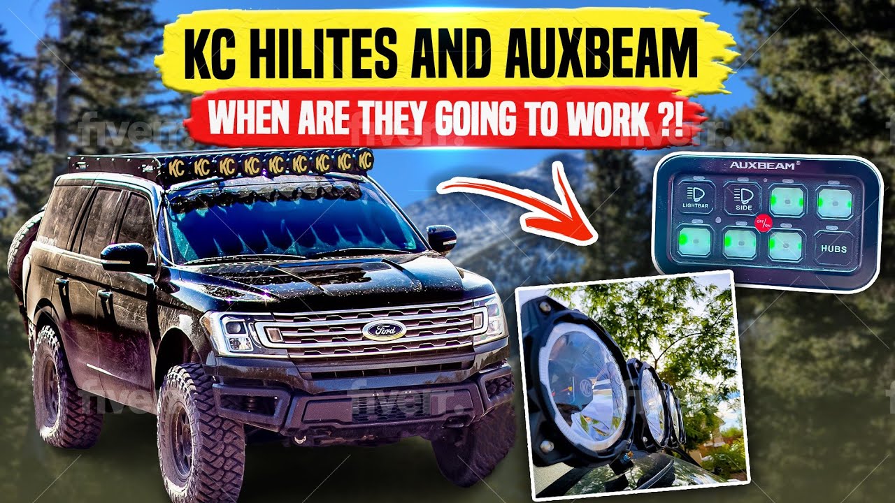 Ford Expedition KC Hilites and Auxbeam Switch...WILL IT WORK?! @kchilites @Auxbeam