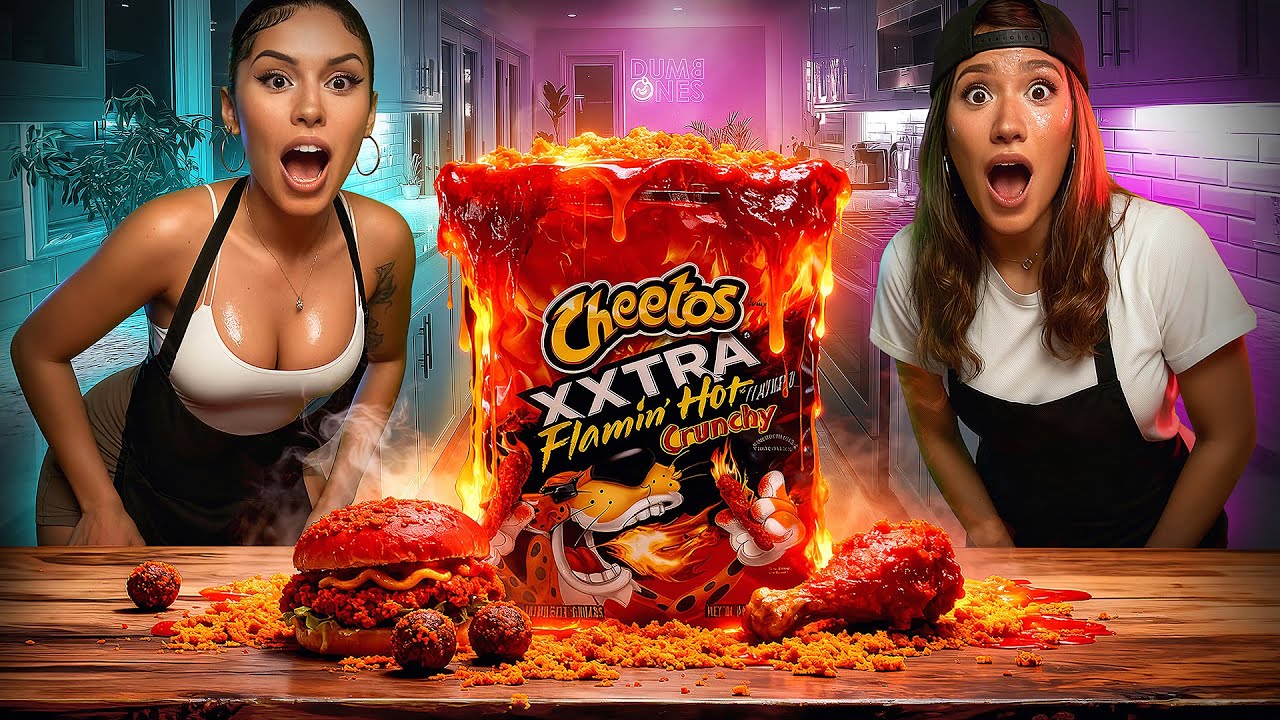 We Tried Making TikTok Cooking Videos Using HOT CHEETOS!