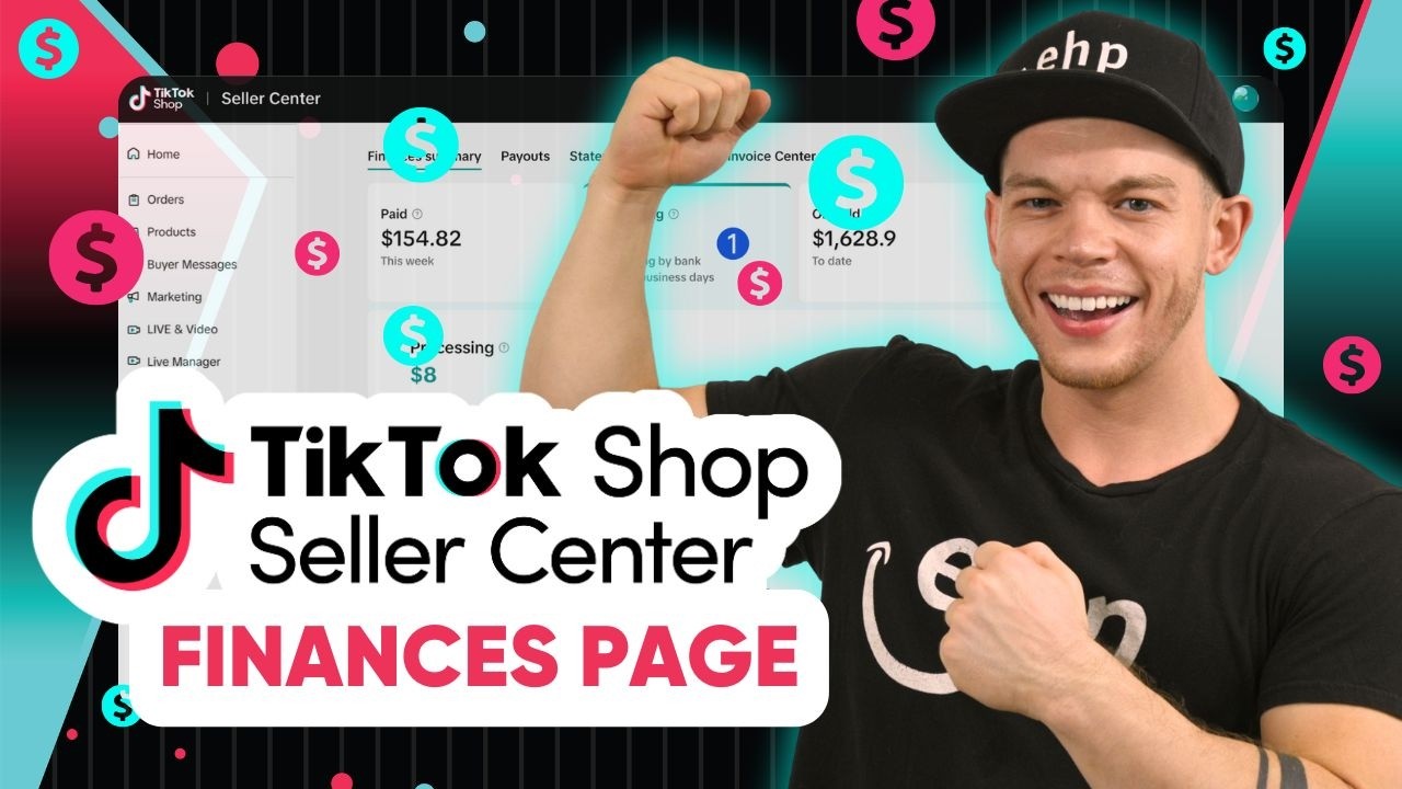 TikTok Seller Center Finances Page Overivew