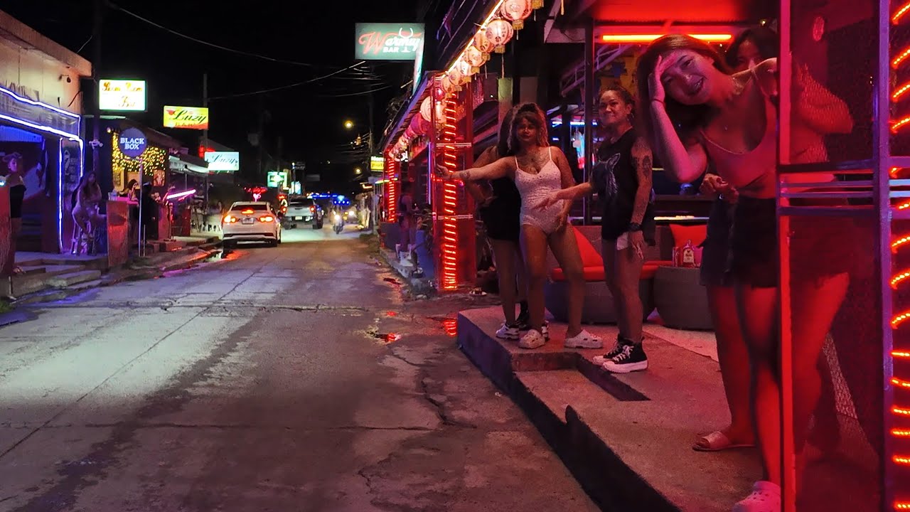 Koh Samui, Soi Reggae Nightlife, Chaweng, Surat Thani, Thailand - 4K 30FPS