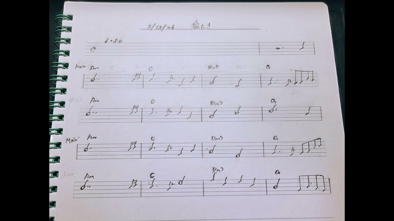「寂しさをイメージした曲」（3/18/26）