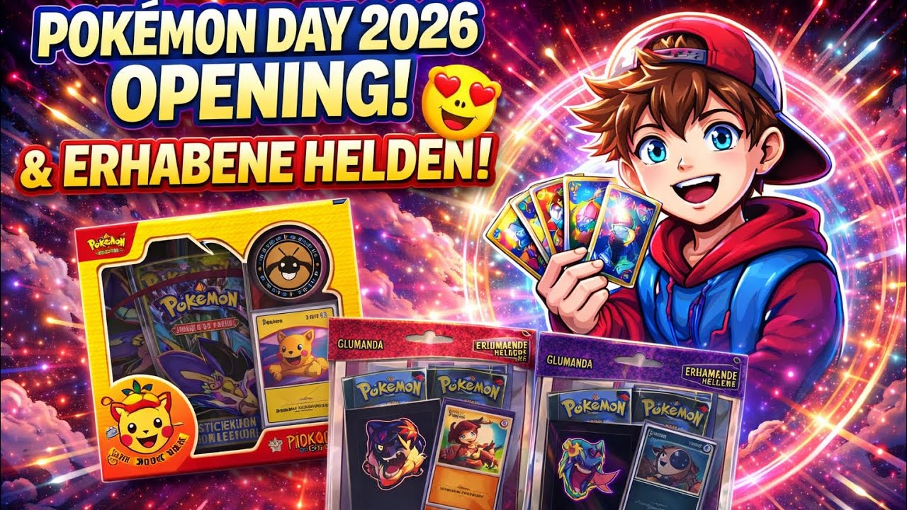 Pokémon Day 2026 💛 und Erhabene Helden tech sticker | ich öffne DIESE Boxen… und es eskaliert 😱