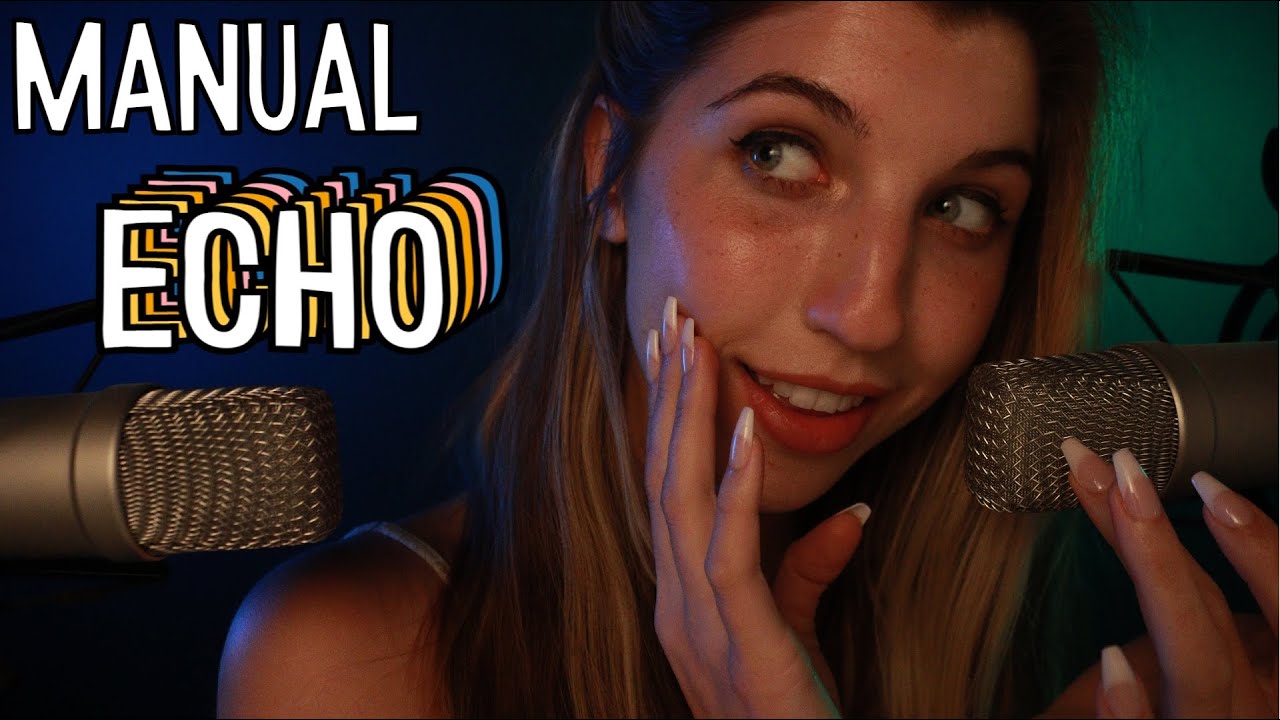 Manual Echo ASMR ~ Ear to Ear Sensitive + Inaudible Whispers ✨