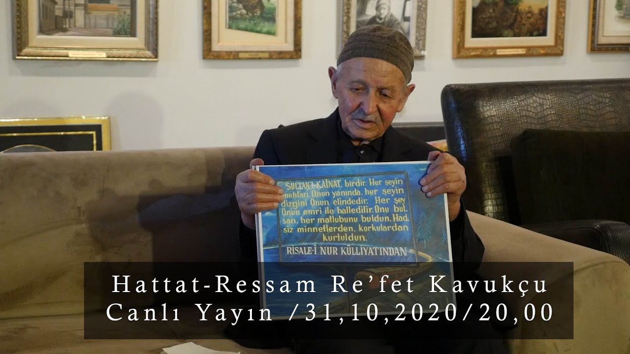 Hattat / Ressam Re'fet Kavukçu ve Muhsin Demirel ile Erzincan Bediüzzaman K. Sanat evi CANLI YAYIN