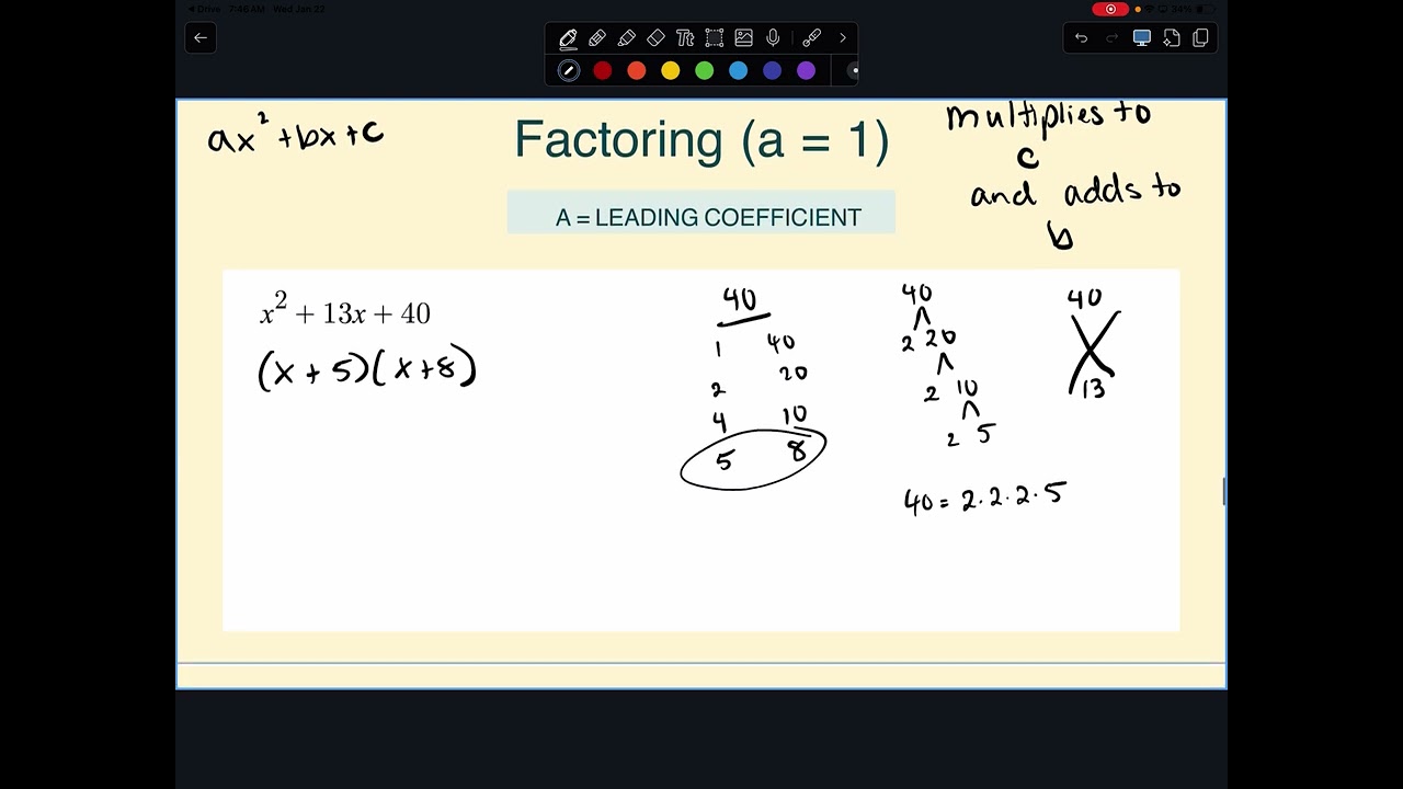 Factoring Notes