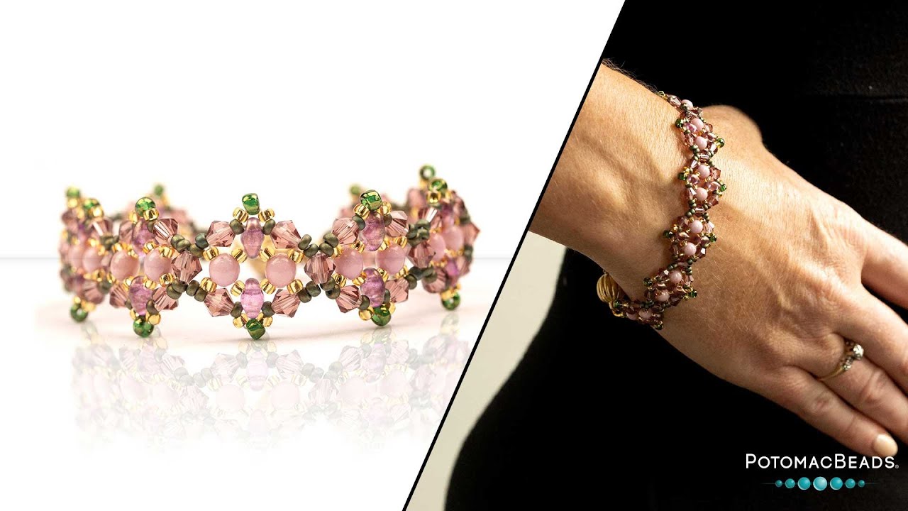 Super Mini Garden Bracelet - DIY Jewelry Making Tutorial by PotomacBeads