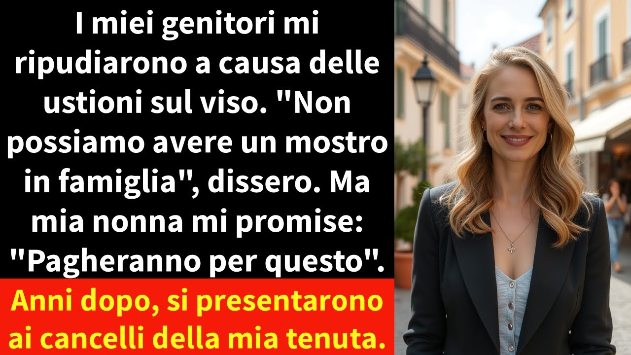 I miei genitori mi ripudiarono a causa delle ustioni sul viso.