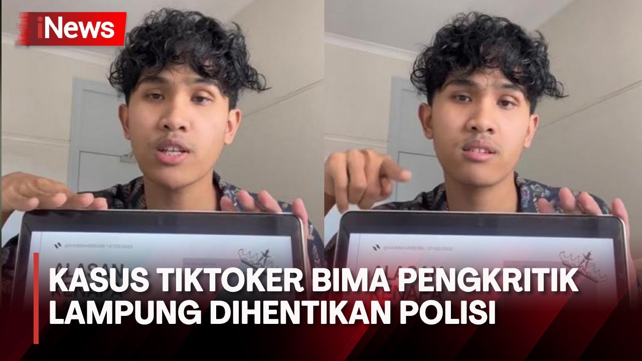 Kasus UU ITE Tiktoker Bima Pengkritik Lampung Dihentikan Ini Penjelasan Polisi