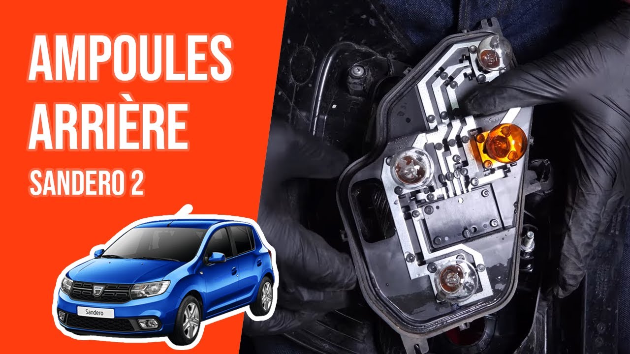 Changer les ampoules de feux arrière Sandero 2 💡