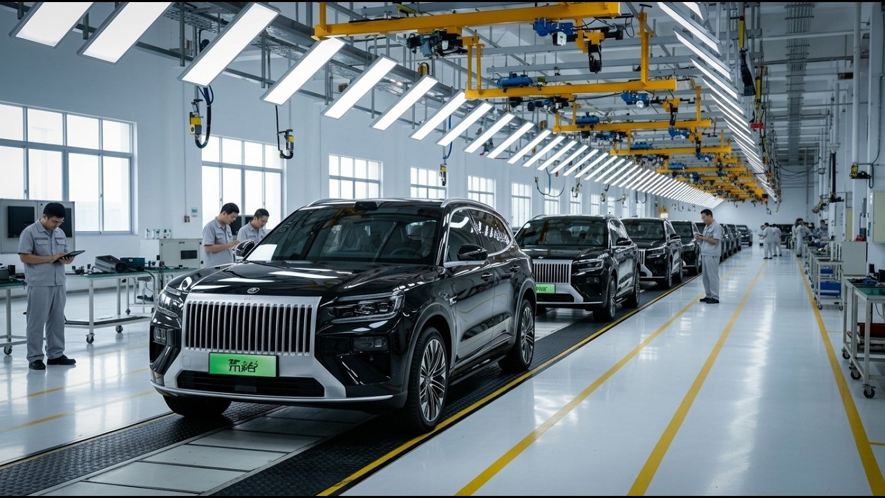 How Zeekr 8X Electric Cars Are Made | Inside Chinese EV Factory (Full Process)