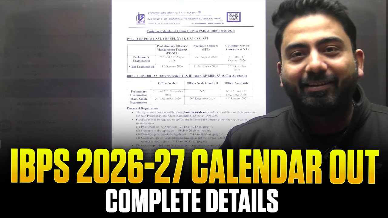 IBPS 2026-27 CALENDAR OUT | COMPLETE DETAILS | WHAT's NEW? | By Abhijeet Sir