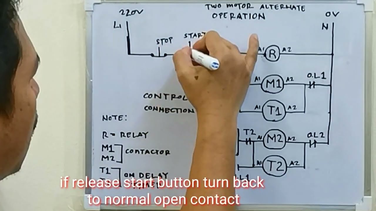 Clear Diagram For Two Motor Alternate Function (English Subtitle)