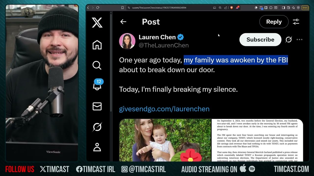 Lauren Chen Breaks Silence On Tenet Media, PROOF Biden DOJ Fabricated Russia Smears | Tim Pool