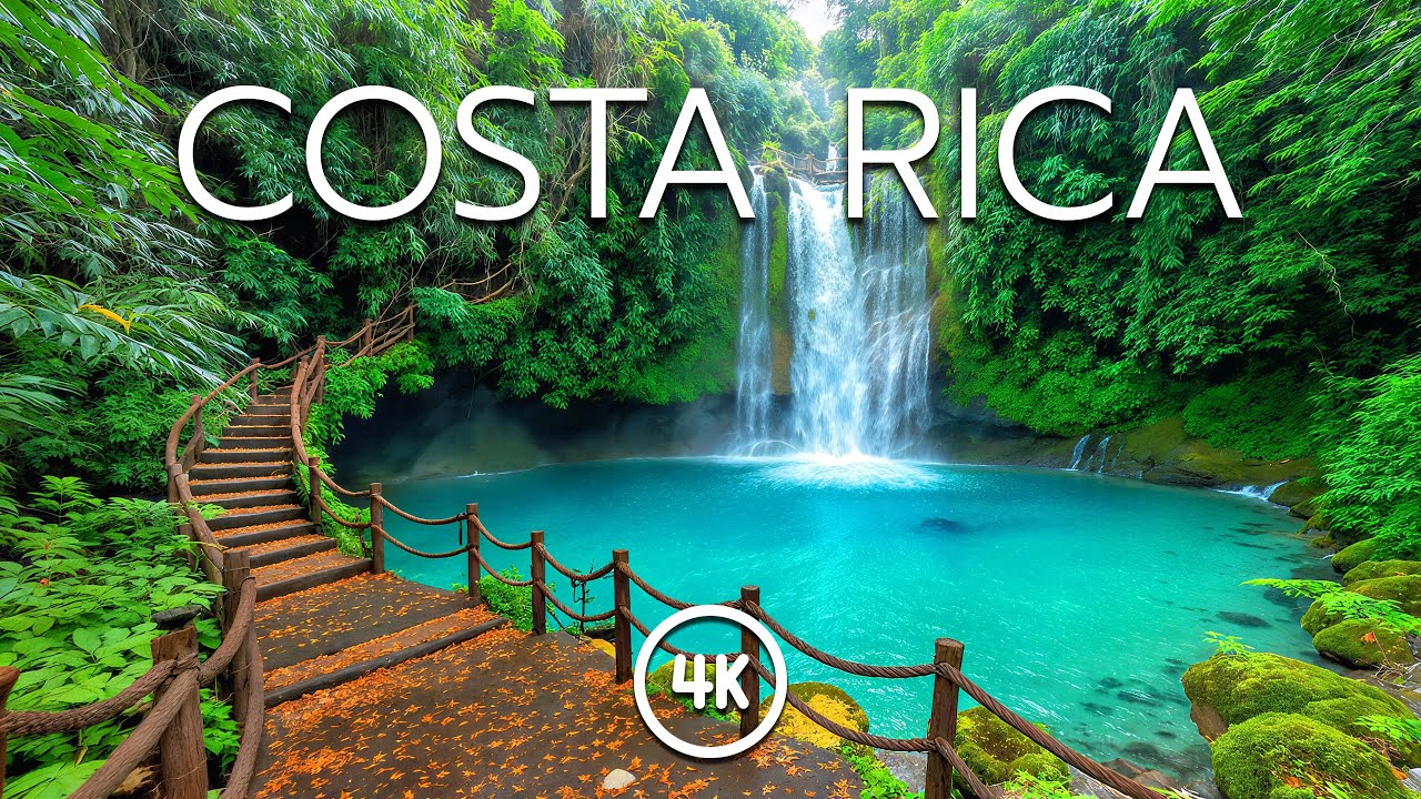 COSTA RICA in 4K – Tropical Paradise with Relaxing Piano Music