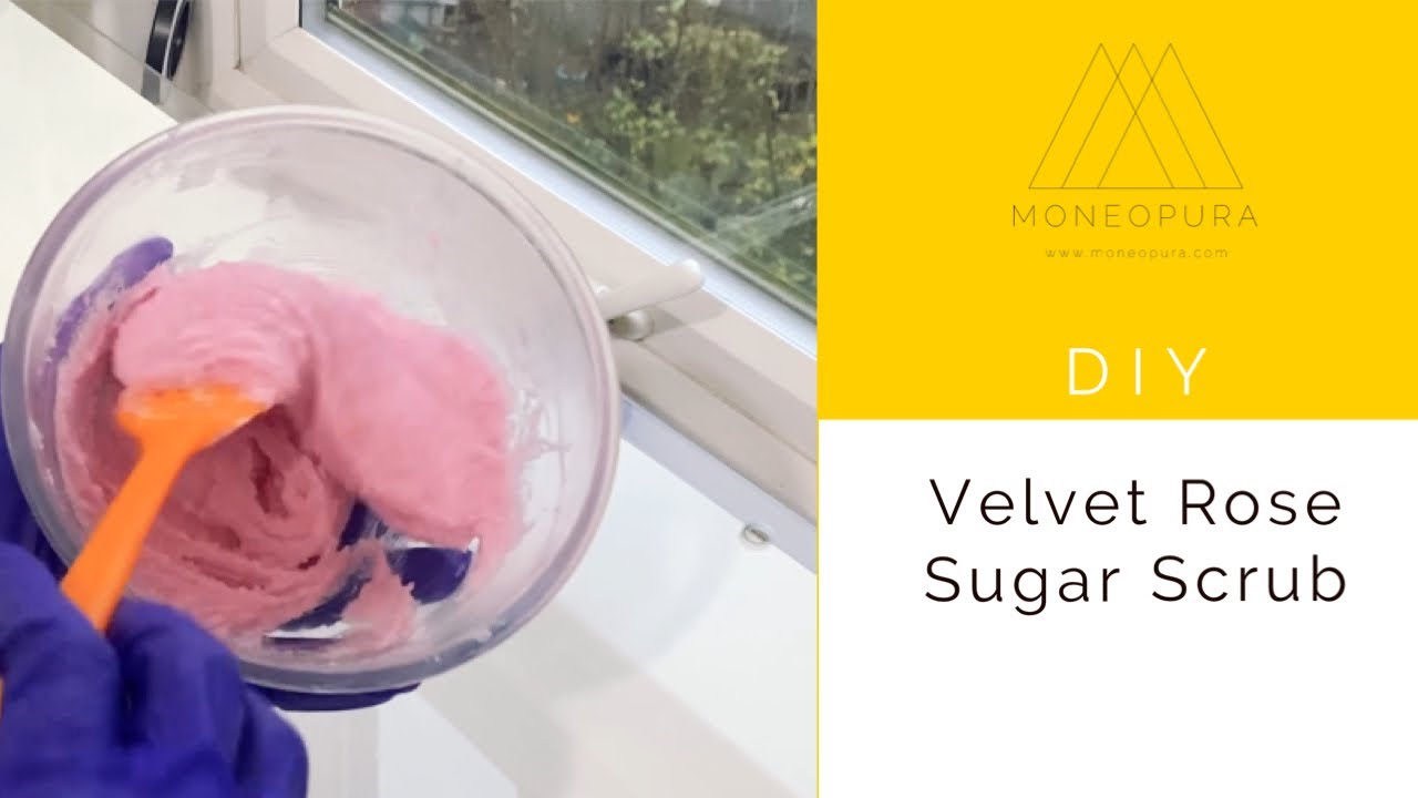 Velvet Rose Body Scrub - 7 Ingredients or Less Recipe Series #2 - Sugar Scrub - UK Youtuber