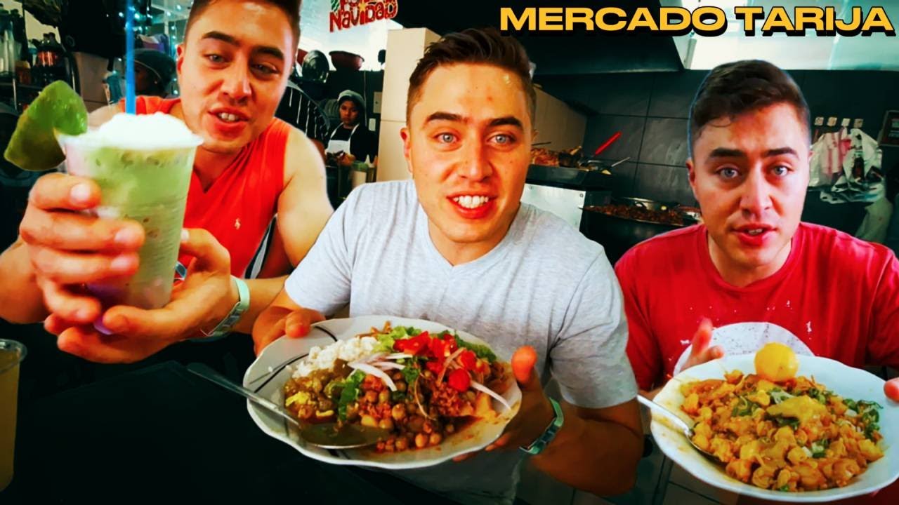 PROBANDO TODA LA COMIDA DEL MERCADO CENTRAL DE TARIJA | ¿Cual es la mejor?