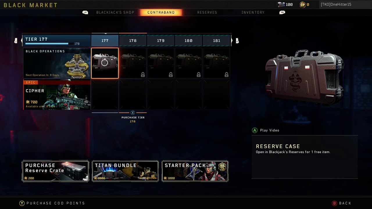 Opening 100 reserves