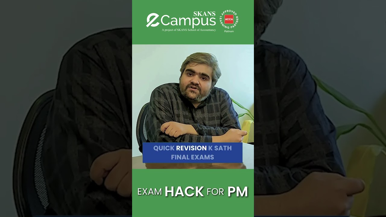 ACCA Sept Exam Hack Session