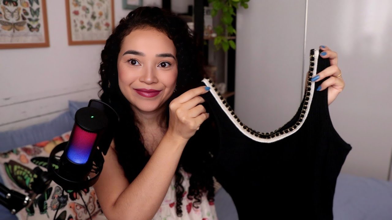 (ASMR) Comprinhas de Março 🍒 SHEIN - Vestidos e Blusinhas