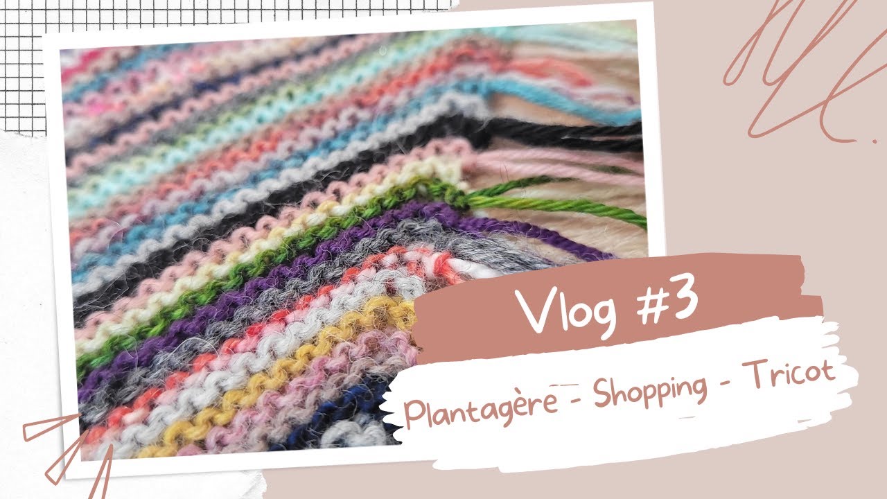 Vlog #3 - Plantagère, shopping et tricot.
